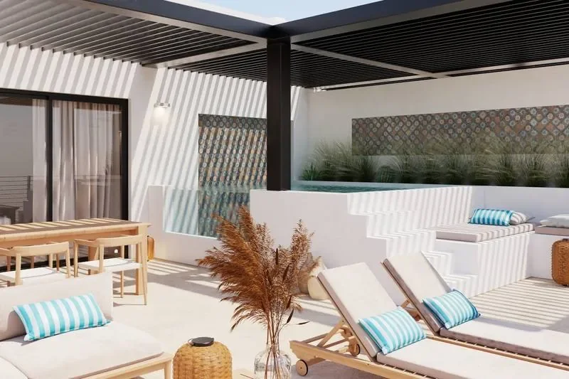 Pérola da Cruz — terrazza dell’attico, visualizzazione di progetto