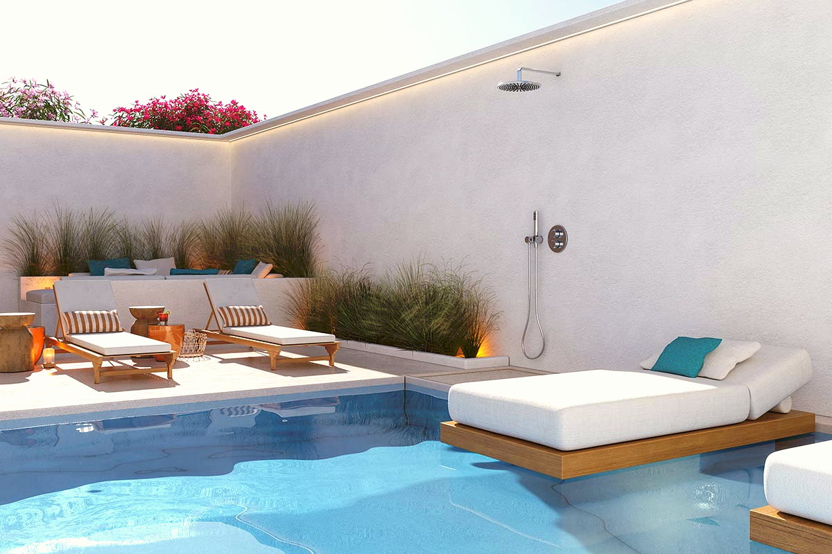 Soggiorno eco-design · Pietra locale